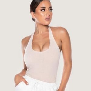 Meshki halter bodysuit